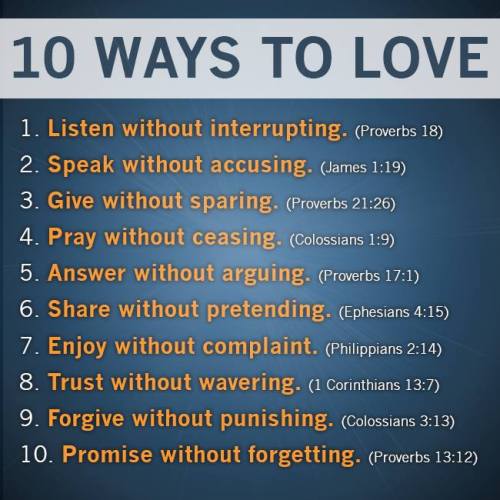 ways to love